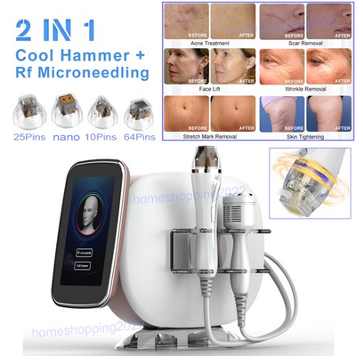 #ad 2 In 1 Fractional RF Machine Wrinkle Acne Removal amp; 10 25 64 Nano Cartridge Head $399.35