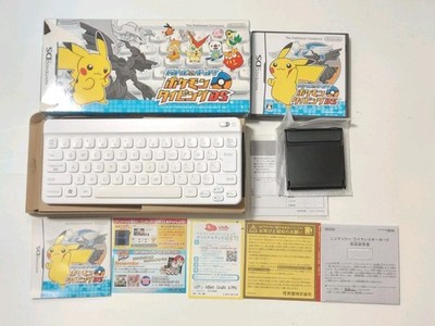 Pokemon Battle & Get Typing Black Keyboard Nintendo DS Game Japan Edition 2011