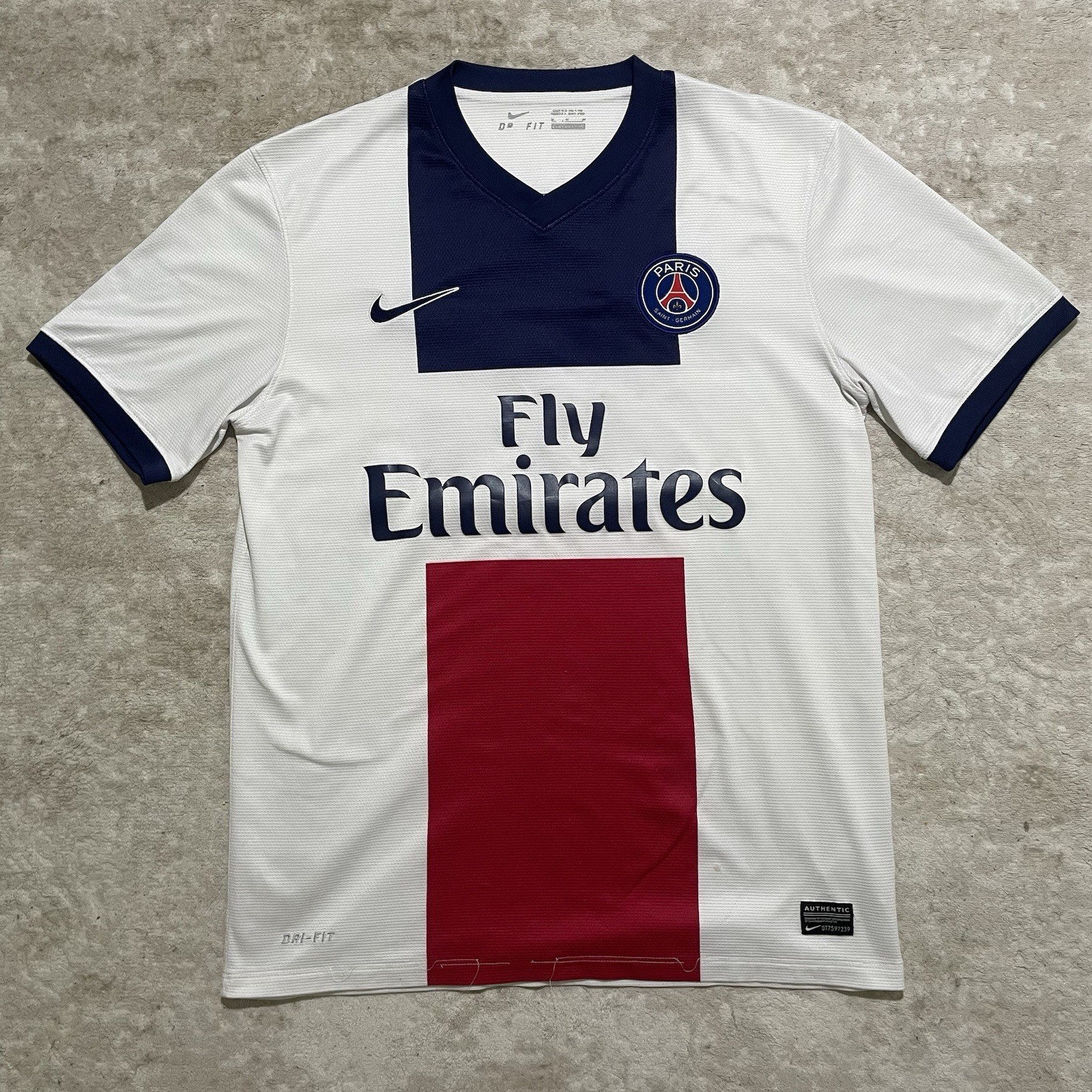 Maillot de football respirant bleu pour entraînement adulte en club