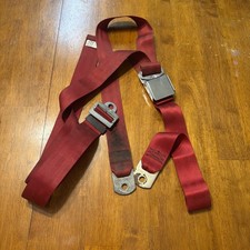 Beams Industries Inc. Non Retractable Seat 3 Point Seat Belt Latch Ch600d Red