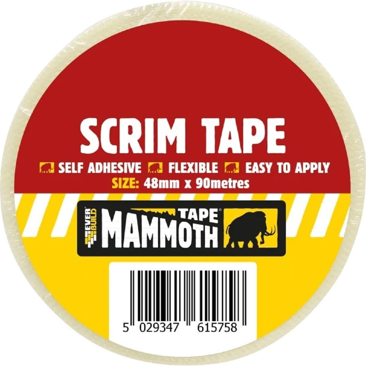 Everbuild Mammoth Scrim Tape, 48 mm X 90 m