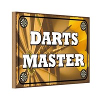 Holzschild 12X18 Cm Darts Master Sport Hobby Deko Geschenk Holz Schild