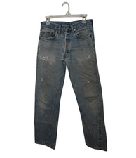 Vintage Levis 501 Jeans Mens 30 Blue Red Line Selvedge Denim 70s 30x29.5 USA