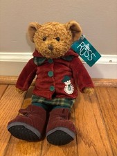 Russ Bears From The Past Greta Teddy Bear 10" Stuffed Plush