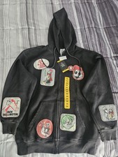 Disney Nightmare Before Christmas Women's Zip Up Hoodie Medium Black