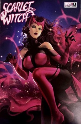 SCARLET WITCH #1 LEIRIX LI EXCLUSIVE TRADE VARIANT LIMITED 600 W/COA MARVEL 2025
