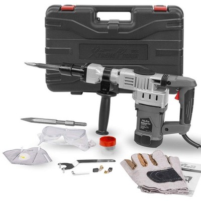 XtremepowerUS 1400W Demolition Electric Jack Hammer Concrete Black / Gray 