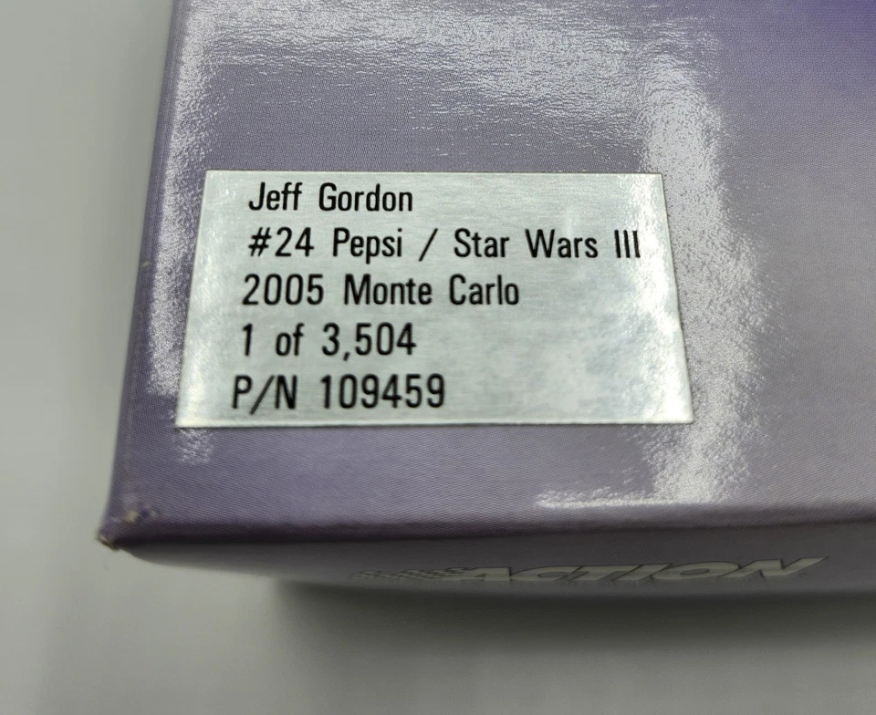 2005 Jeff Gordon #24 百事可乐星球大战 III 彩色镀铬蒙特卡罗 1:24 压铸  — 第 2/4 张图片
