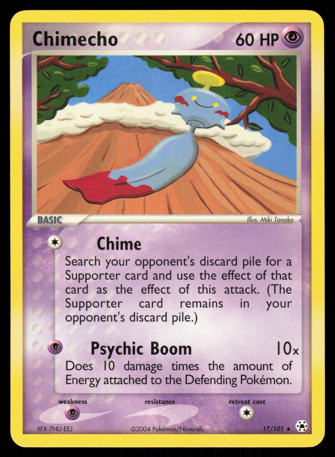 Chimecho 17/101 Rare Pokemon Hidden Legends MP