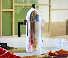 Alessi Press Filter Coffee Maker - 8 Cup, 18/10 Stainless Steel & Glass, Mirror Polished (Design By Aldo Rossi) - View #11