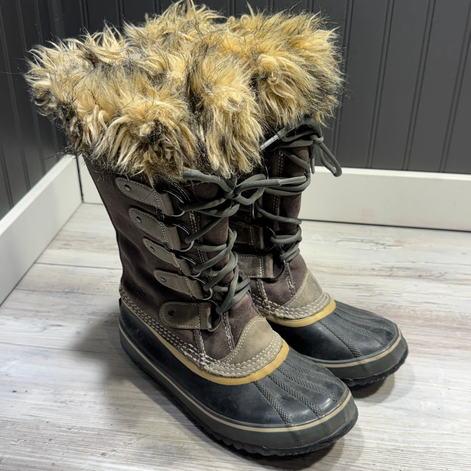 SOREL Women's Sz 8 Joan of Artic Snow Boots Tall Waterproof Insulated NL1540-051