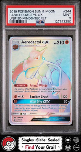 Aerodactyl-GX graded PSA 9 for sale on eBay