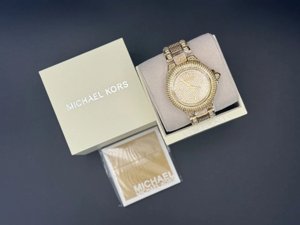 MICHAEL KORS Camille MK5720  Gold Pave Dial Stainless Steel Quartz Unisex Watch - Image 4 of 4