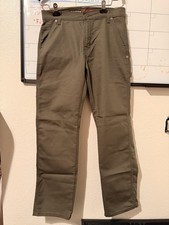 Dickies FLEX Olive Workwear Pants Men  s Regular Fit Straight Leg 30x30