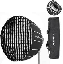 27.5" Quick Release Parabolic Softbox with Honeycomb Grid for Bowens Mount 🥚