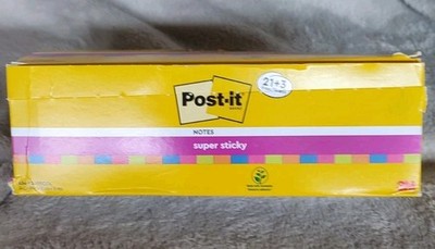 Post-it Super Sticky Notes Packung mit 24 Blöcken a 90 Blatt 76x76mm B-Ware