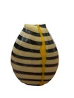 Vintage Artist Signed Beehive Vase Italian Hand Blown Art Glass Murano Style
