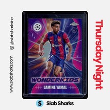 2023 TOPPS CHROME UEFA CLUB COMPETITIONS #WK-3 LAMINE YAMAL WONDERKIDS RC ROOKIE