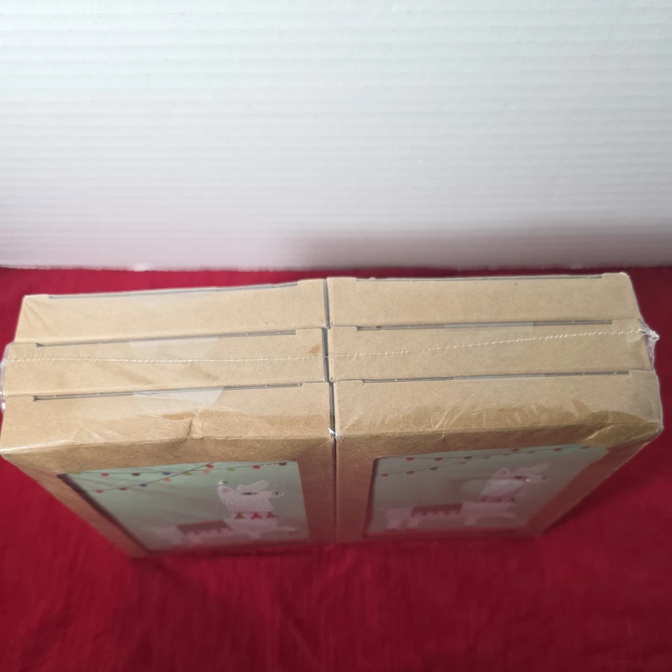 Lote de 6 (12 por caja) tarjetas y sobres en blanco para todas las ocasiones de alpaca/llama Foto 2 de 4
