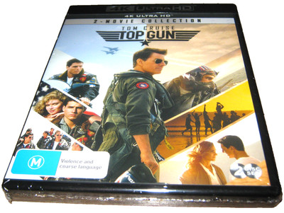 Top Gun + Top Gun: Maverick - Tom Cruise - New Sealed 4K Ultra HD Blu-Ray
