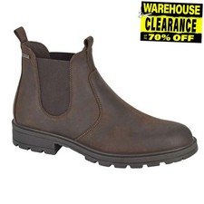 Imac Daylesford Mens Boots Waterproof Waxy Leather Casual Ankle Boot Brown