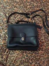 Coach Willis 9927 bag vintage black turnlock ...