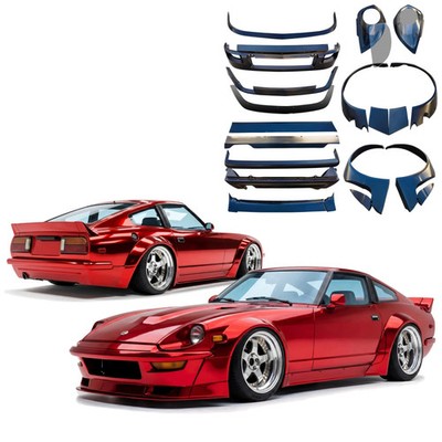VSaero FRP TKYO Wide Body Kit w Wing (S130) 2 Seater for 280ZX