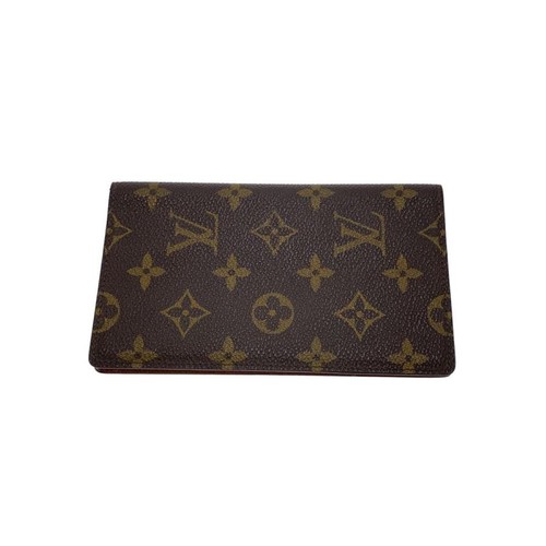 Used LOUIS VUITTON◆Bifold wallet/leather/BRW/allover pattern/men's//