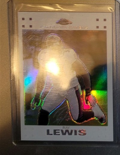 RAY LEWIS 2007 Topps Chrome White Refractor #TC95 RAVENS 169/869