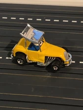 Aurora T-Jet #1484 Thunderjet 500 Yellow Super Modified Roadster HO 