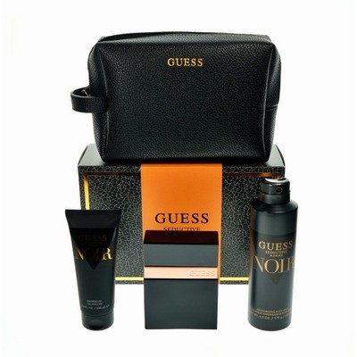 Guess Men's Seductive Homme Noir 4pcs EDT Gift Set Fragrances 085715329776