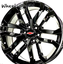 22 Gloss Black 5924 Oe Replica Wheels Fits 2025 Chevy Silverado 1500 Rst 6x5.5