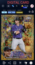 2023 Topps Bunt Gilded Chrome LEGENDARY Mini Diamond Michael Toglia Rockies
