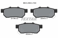 Textar Bremsbelagsatz Scheibenbremse 2173801 FüR Honda Jazz Civic Crx City Eg Ek