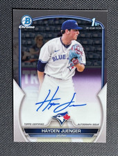 2023 Bowman - Chrome Prospect Autographs Hayden Juenger #CPA-HJ (AU, RC)