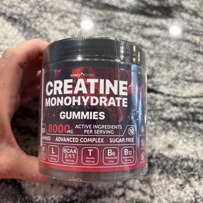  Creatine Monohydrate Gummies Raspberry&Blackberry Advanced Complex 8000 mg NEW