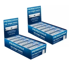 Personna Hair Shaper Blades Stainless Blade 60 Blades | 2 Pack