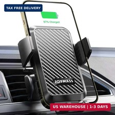 Wireless Car Charger, 15W Fast Charging Auto Clamping Car Charger Cell Phone Hol