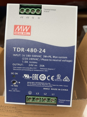 MEAN WELL DIN-Schienen-Netzteil TDR-480-24 24V 20A 480W einstellbarer Ausgang