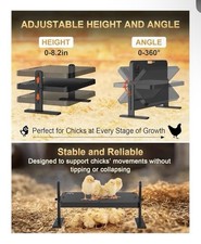 Chick Brooder Heater with Adjustable Temp 86 194    12H Timer  Height  Angle