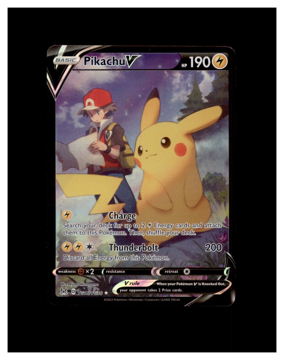 pokemon card tg16 tg30 PIKACHU V TRAINER GALLERY TG16/TG30 (NM) – VDTX