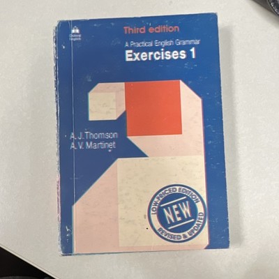 A Practical English Grammar Exercises 1 & 2 3rd Ed, Thomson, Oxford, Paperback