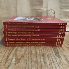 Vintage Handyman Club Of America Lot Of 8 Books Home Improvement, Woodworking