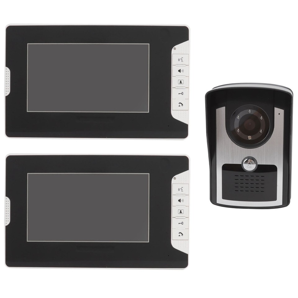 Video Intercom Doorbell Smart Dual Monitor Electronic Doorbell 16 Bells ...