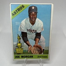 Topps 1966 All-Star Rookie Joe Morgan #195 Houston Astros Base Set Baseball Card