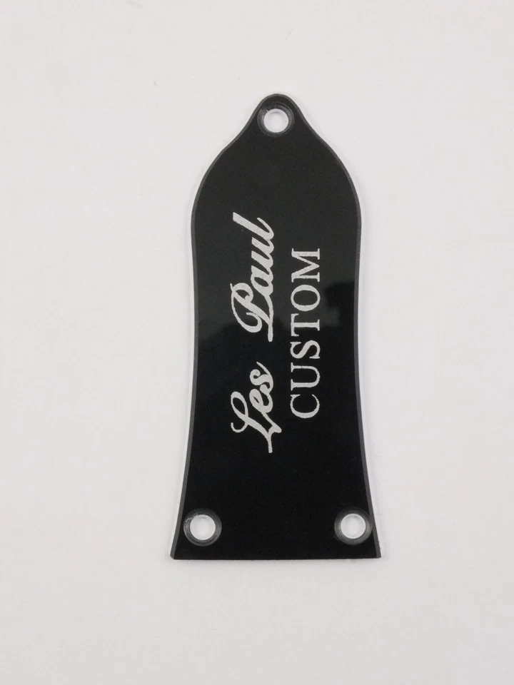 COVER TRUSS ROD per Epiphone Les Paul PERSONALIZZATA, STANDARD, VUOTA 2 strati Nero/Bianco - Immagine 4 di 4
