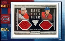 2011-12 GORGES ELLER PANINI TITANIUM GAME USED JERSEY NO 47 CANADIENS /300
