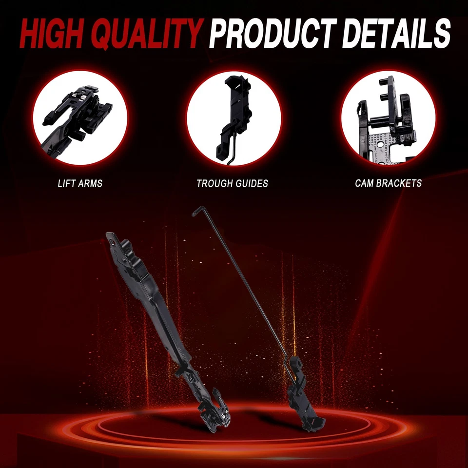 Kit de reparación de orugas de techo corredizo para Ford F150 F250 F350 2000-2016 camioneta Expedition OEM Foto 2 de 4