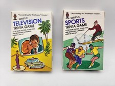 Vintage Pocket Trivia Series 2 Television; Series 5 Sports Trivia; complete