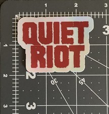 Quiet Riot Holographic Sticker   Waterproof Vinyl
